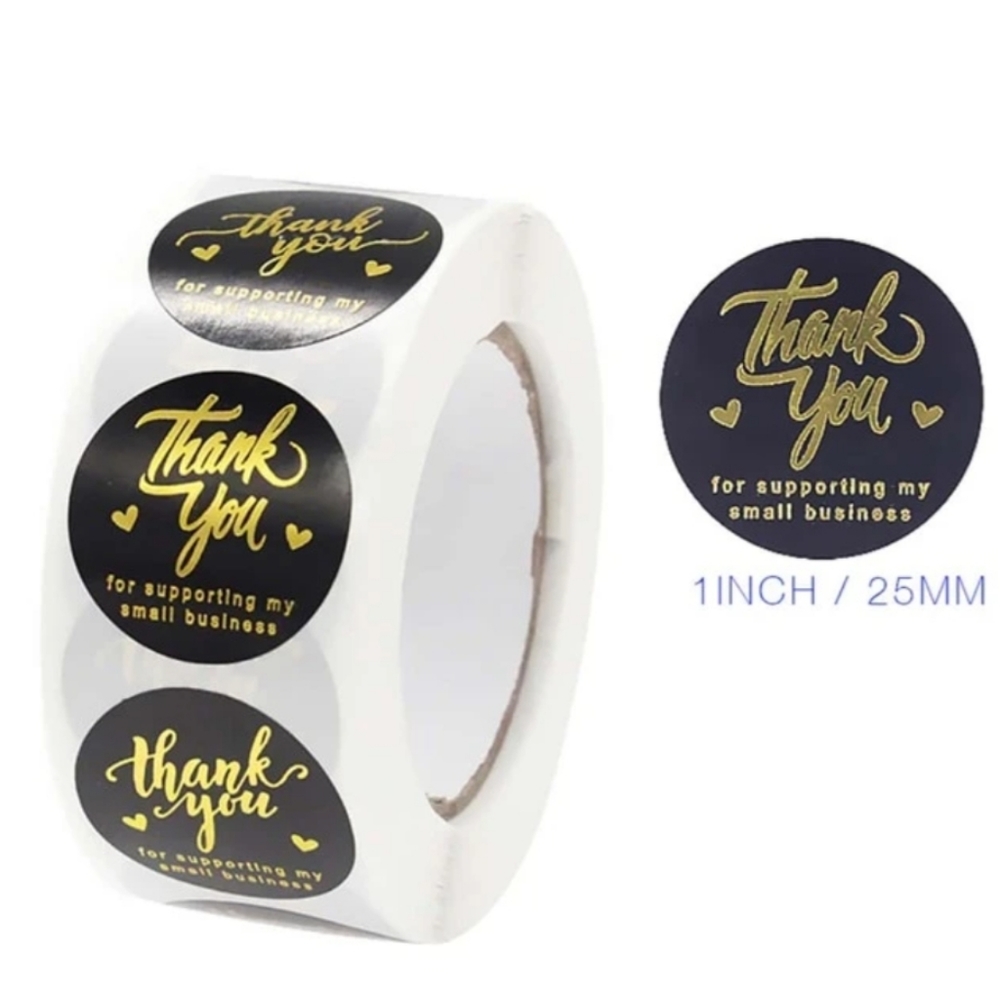 ♥️ 5x25 / 500 Thank You Stickers
